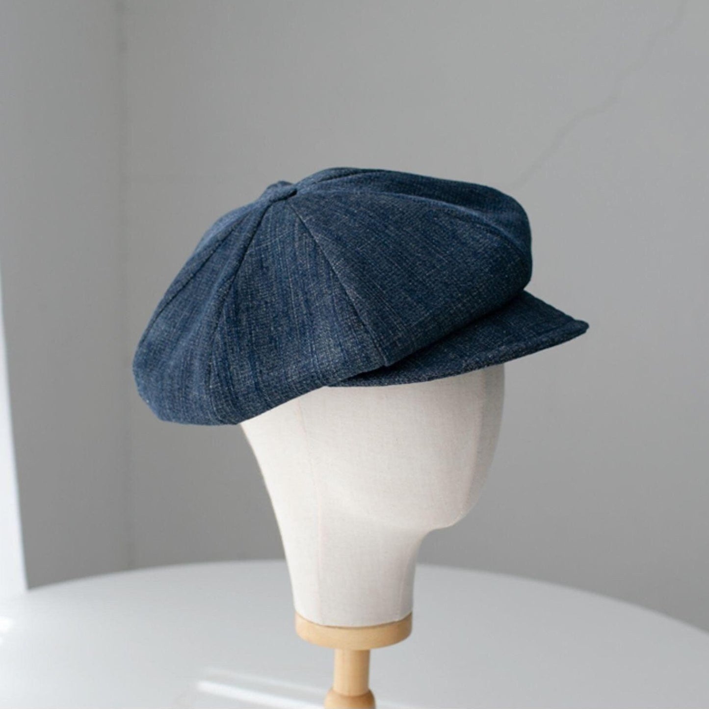 Unisex Oversize Denim Newsboy Cap - Mspineapplecrafts