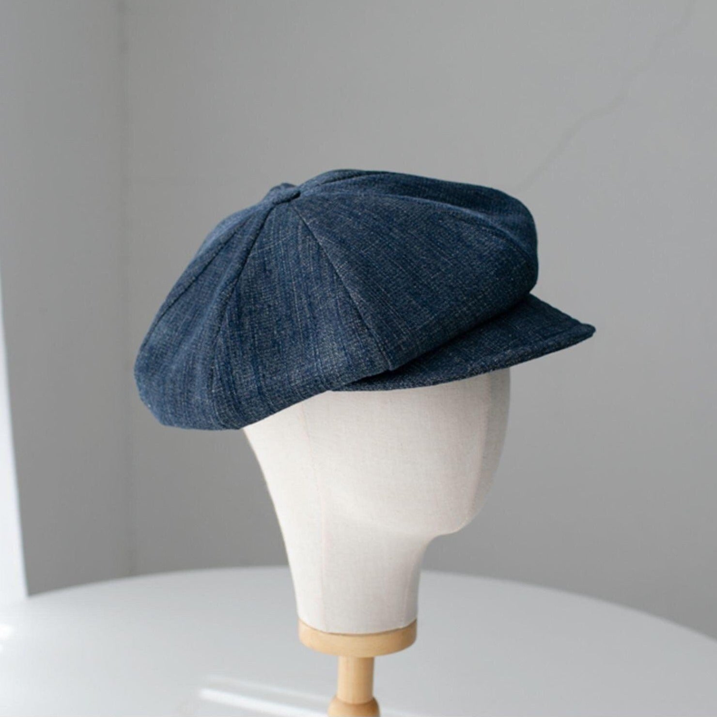 Unisex Oversize Denim Newsboy Cap - Mspineapplecrafts