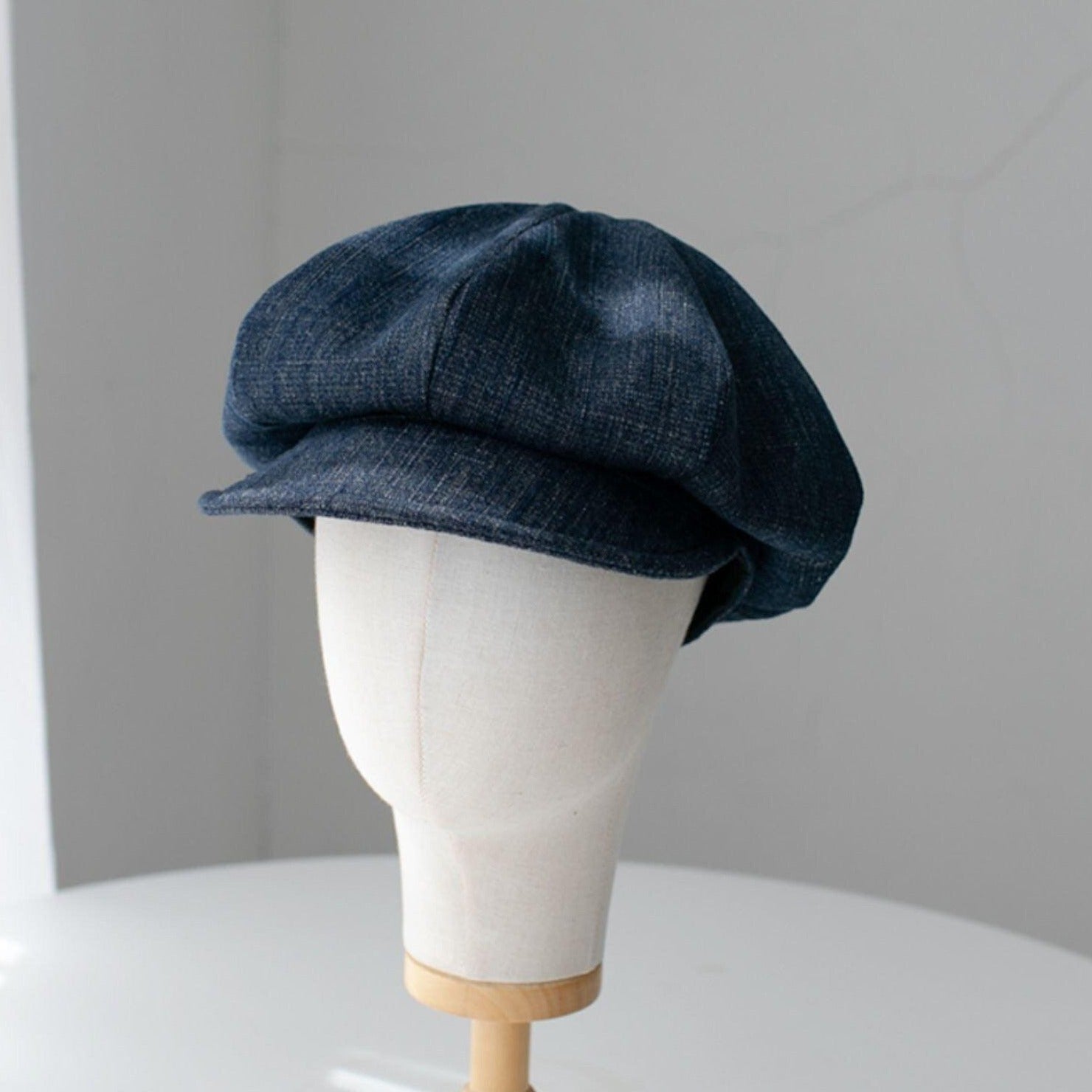 Unisex Oversize Denim Newsboy Cap - Mspineapplecrafts