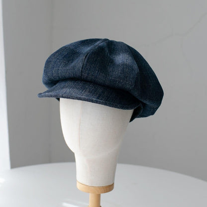 Unisex Oversize Denim Newsboy Cap - Mspineapplecrafts