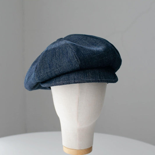 Unisex Oversize Denim Newsboy Cap - Mspineapplecrafts