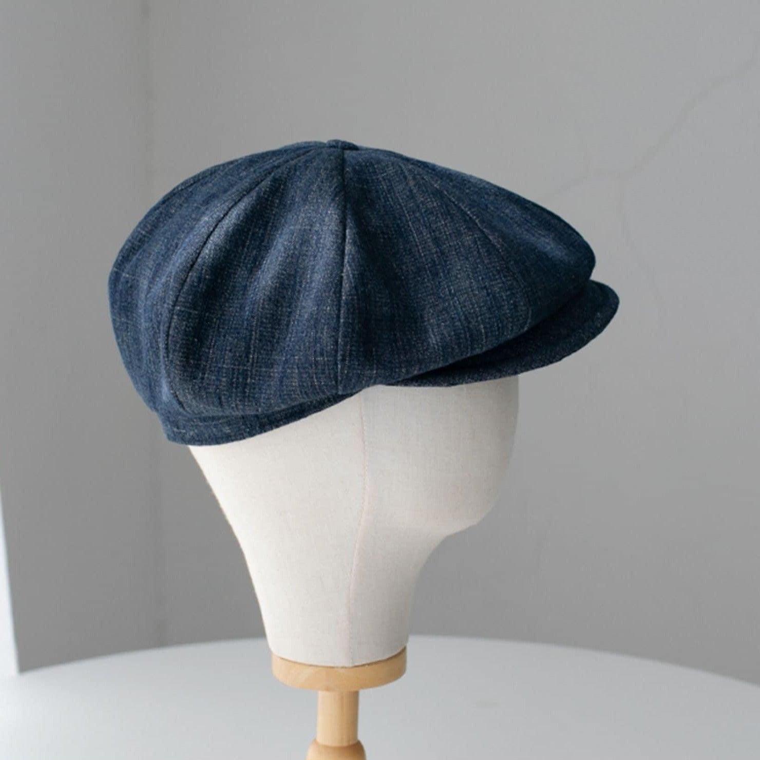 Unisex Oversize Denim Newsboy Cap - Mspineapplecrafts