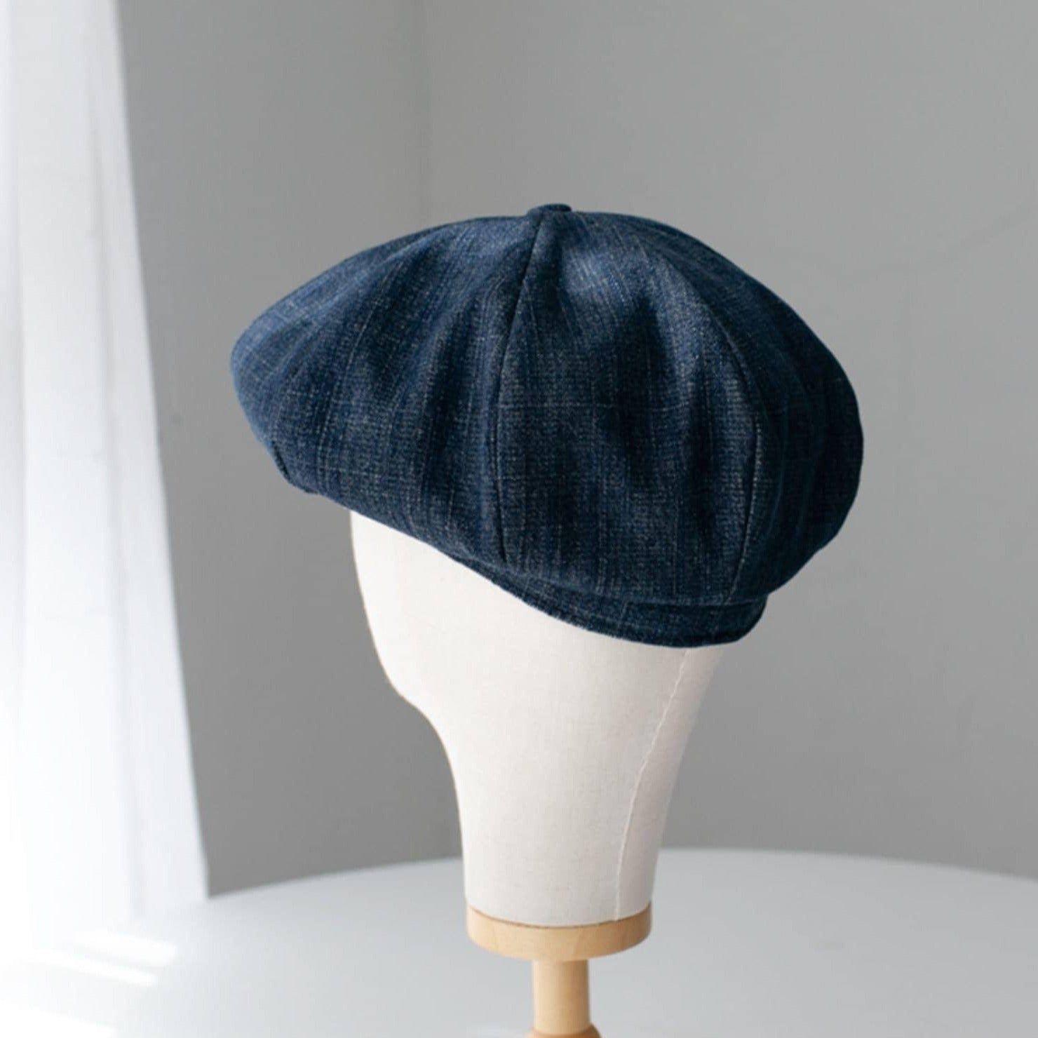Unisex Oversize Denim Newsboy Cap - Mspineapplecrafts