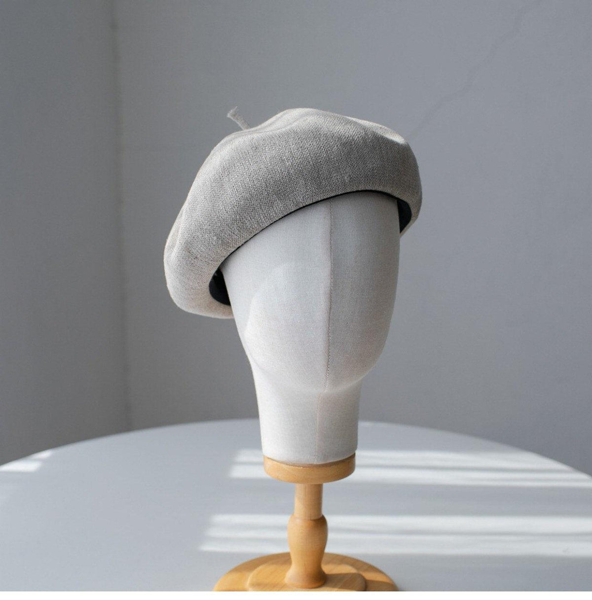 Solid Colour Linen Beret - Mspineapplecrafts