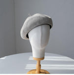 Solid Colour Linen Beret - Mspineapplecrafts
