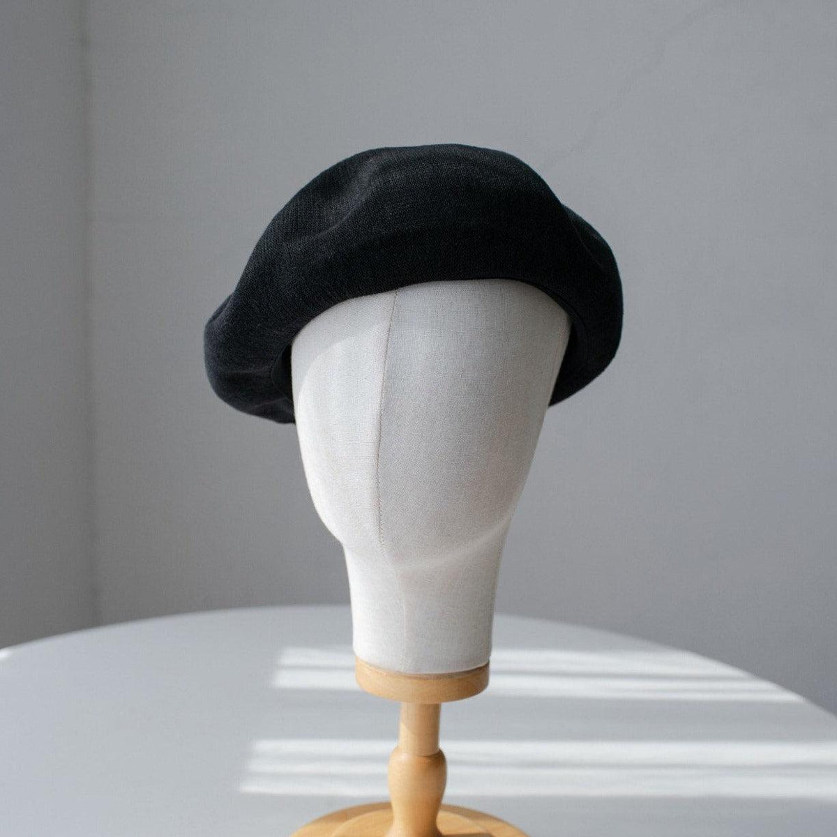 Solid Colour Linen Beret - Mspineapplecrafts