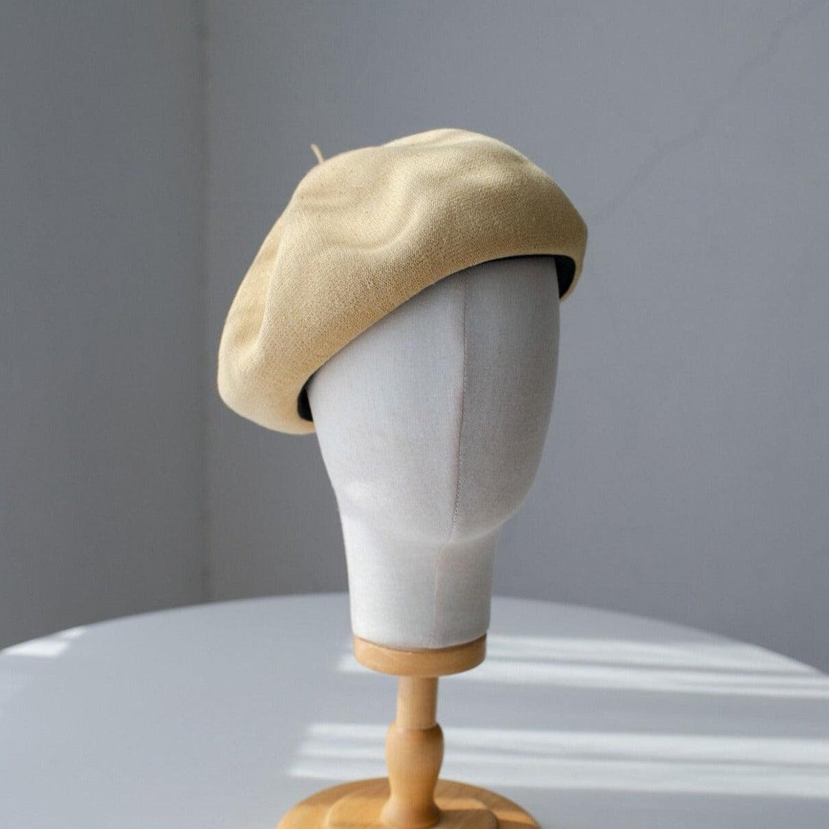 Solid Colour Linen Beret - Mspineapplecrafts