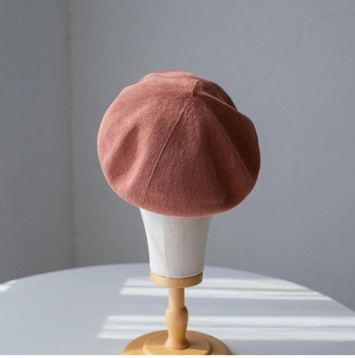 Solid Colour Linen Beret - Mspineapplecrafts
