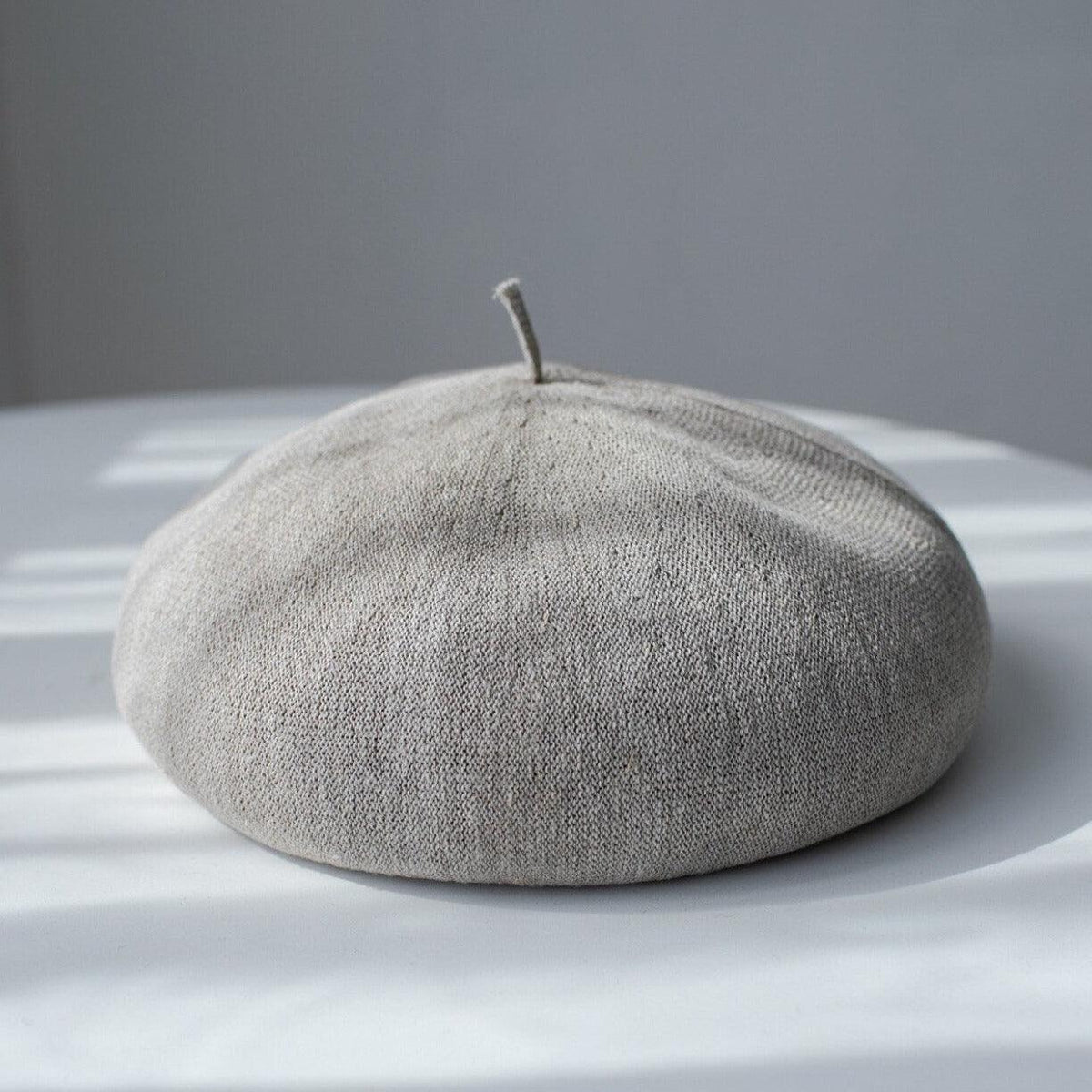Solid Colour Linen Beret - Mspineapplecrafts