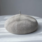 Solid Colour Linen Beret - Mspineapplecrafts