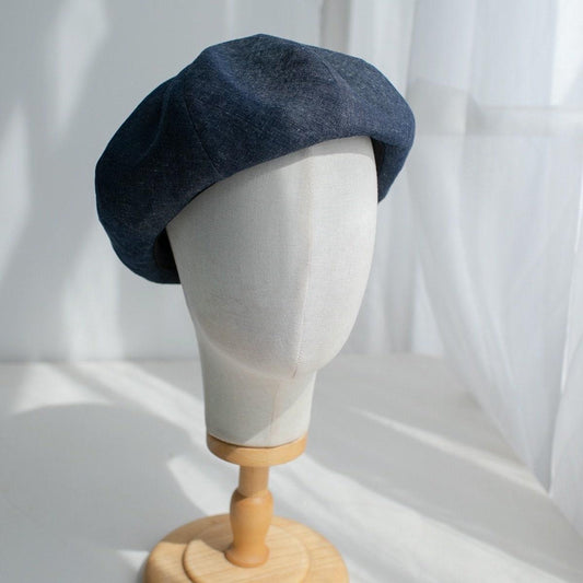 Light Weight Linen Beret for Women - Mspineapplecrafts