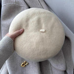 Two Way Oversized Unisex Wool Beret - Mspineapplecrafts