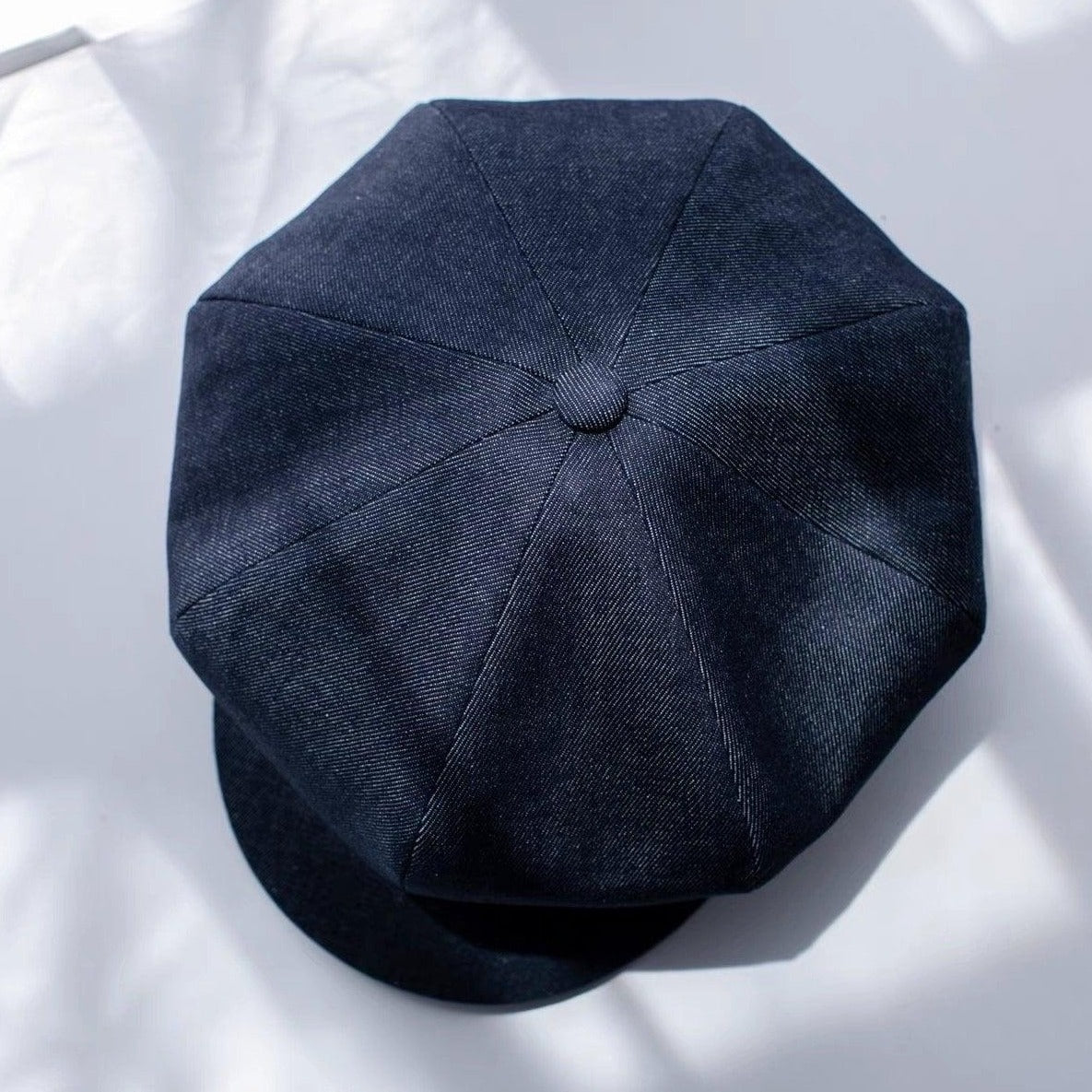 Customized Unisex Oversize Denim Applejack Newsboy Cap - Mspineapplecrafts