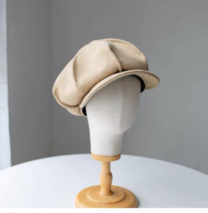 Oversized Unisex Wool Newsboy Hat - Mspineapplecrafts