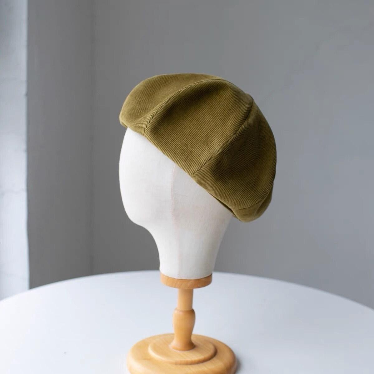 Handmade Unisex Oversized Corduroy Hat - Mspineapplecrafts