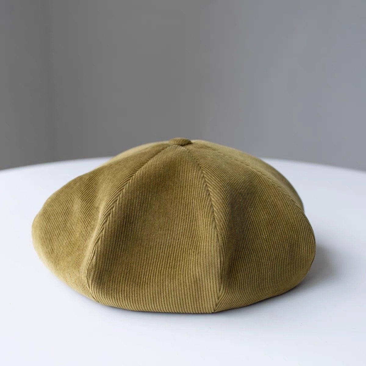 Handmade Unisex Oversized Corduroy Hat - Mspineapplecrafts