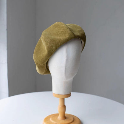 Handmade Unisex Oversized Corduroy Hat - Mspineapplecrafts