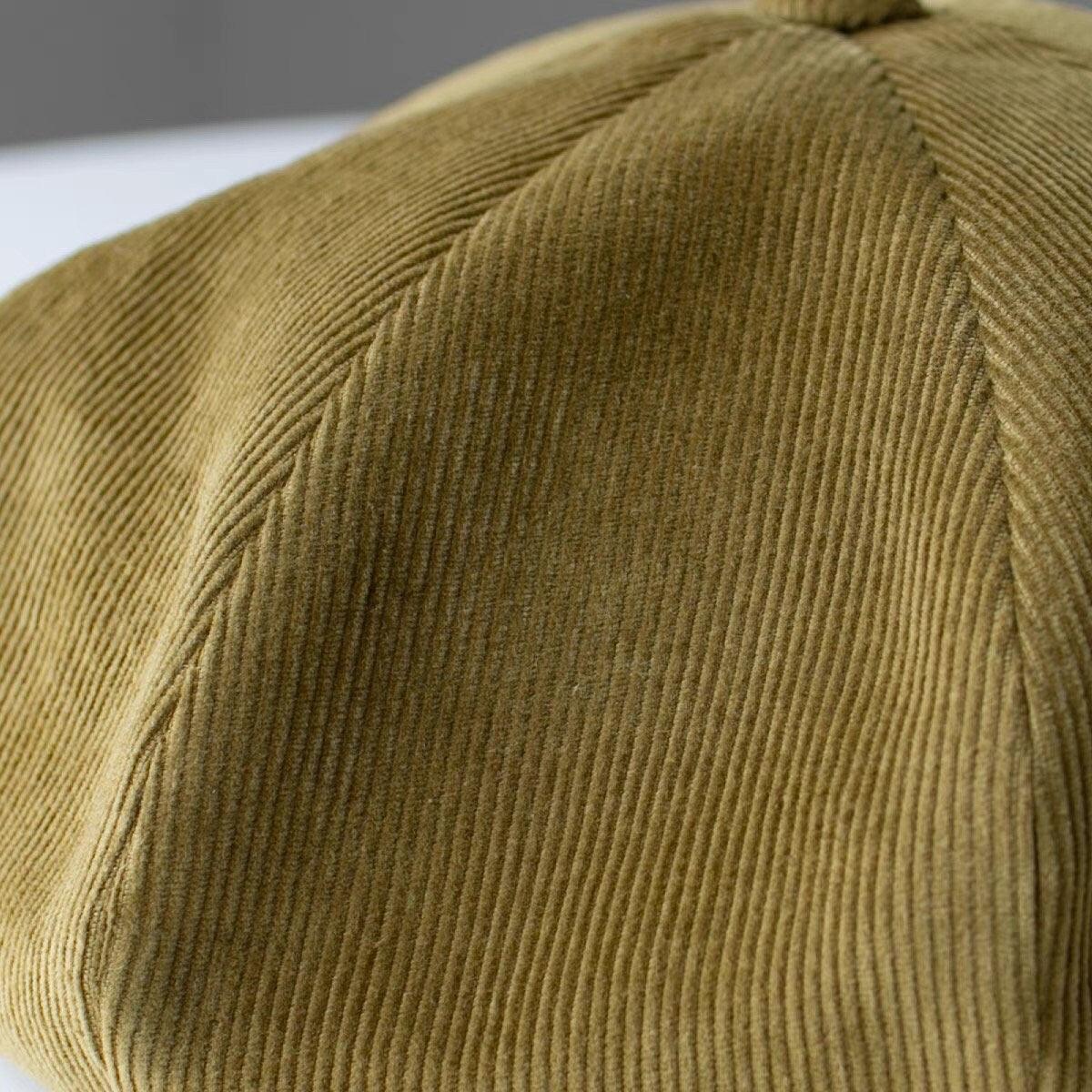 Handmade Unisex Oversized Corduroy Hat - Mspineapplecrafts