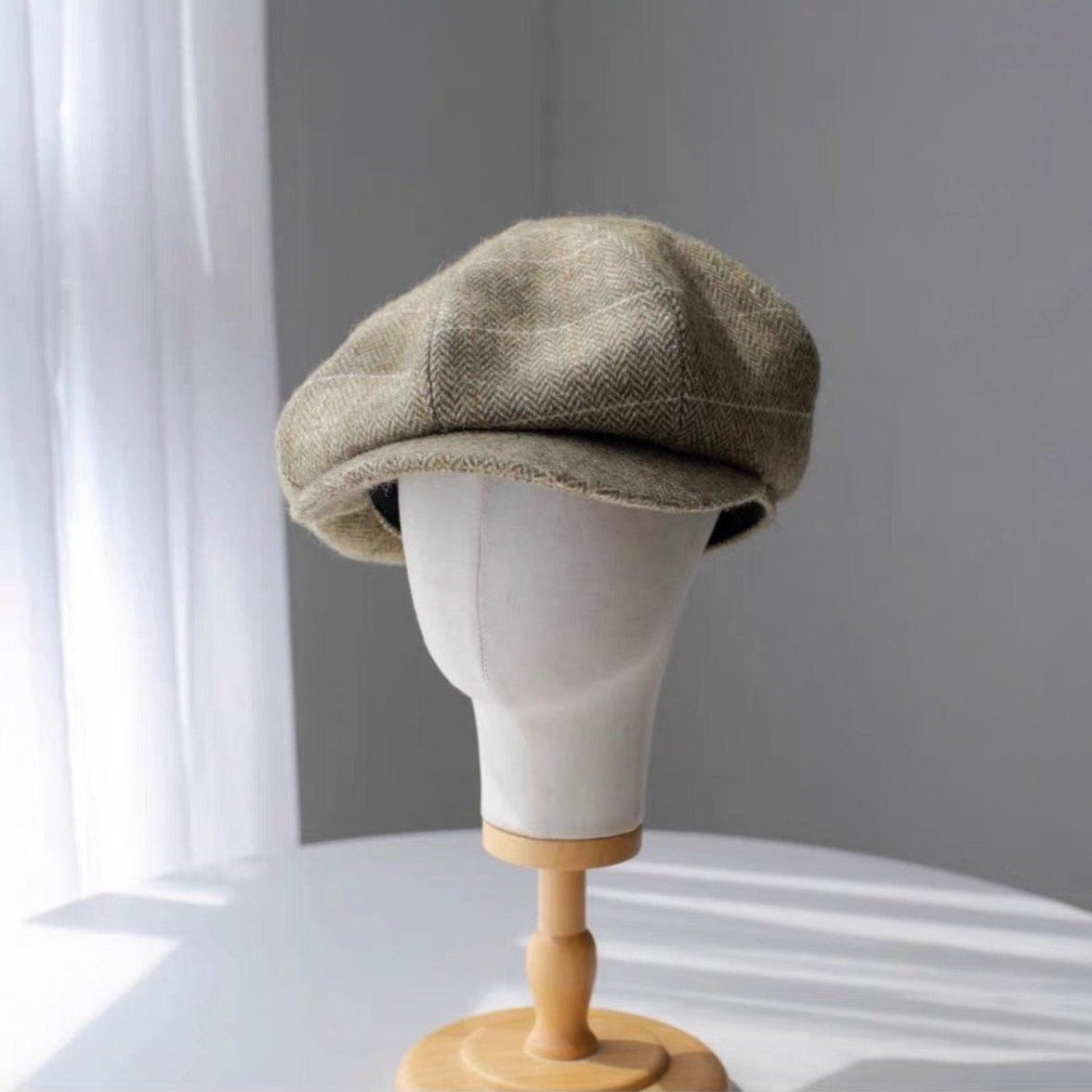 Oversize Slouchy Wool Newsboy Cap - Mspineapplecrafts