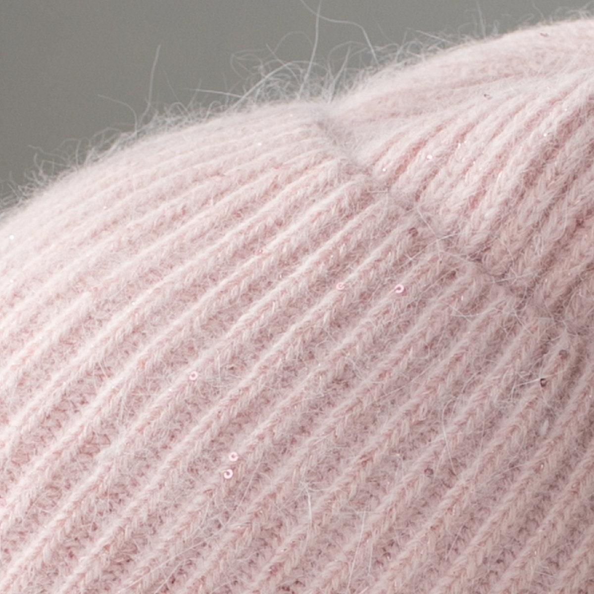 Knitted Beanie Hat with Removable Pom Pom - Mspineapplecrafts