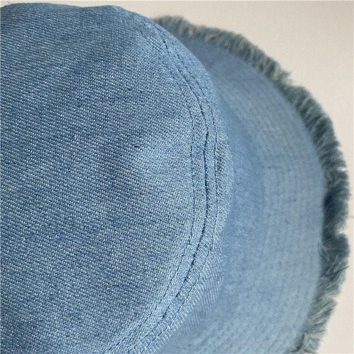 Wide Brim Denim Unisex Bucket Hat - Mspineapplecrafts