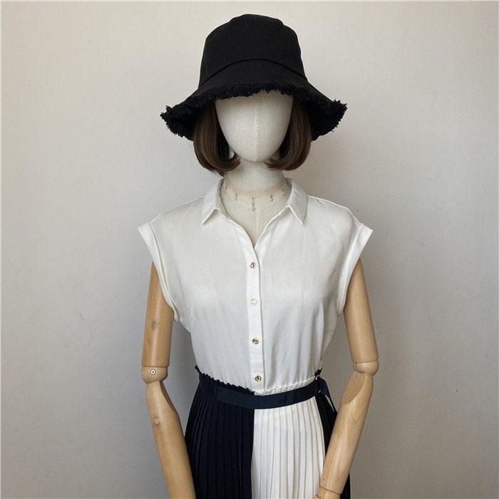 Wide Brim Denim Unisex Bucket Hat - Mspineapplecrafts