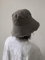 Cotton Bucket Hat with Tassels - Mspineapplecrafts