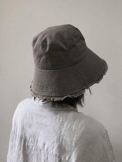 Cotton Bucket Hat with Tassels - Mspineapplecrafts
