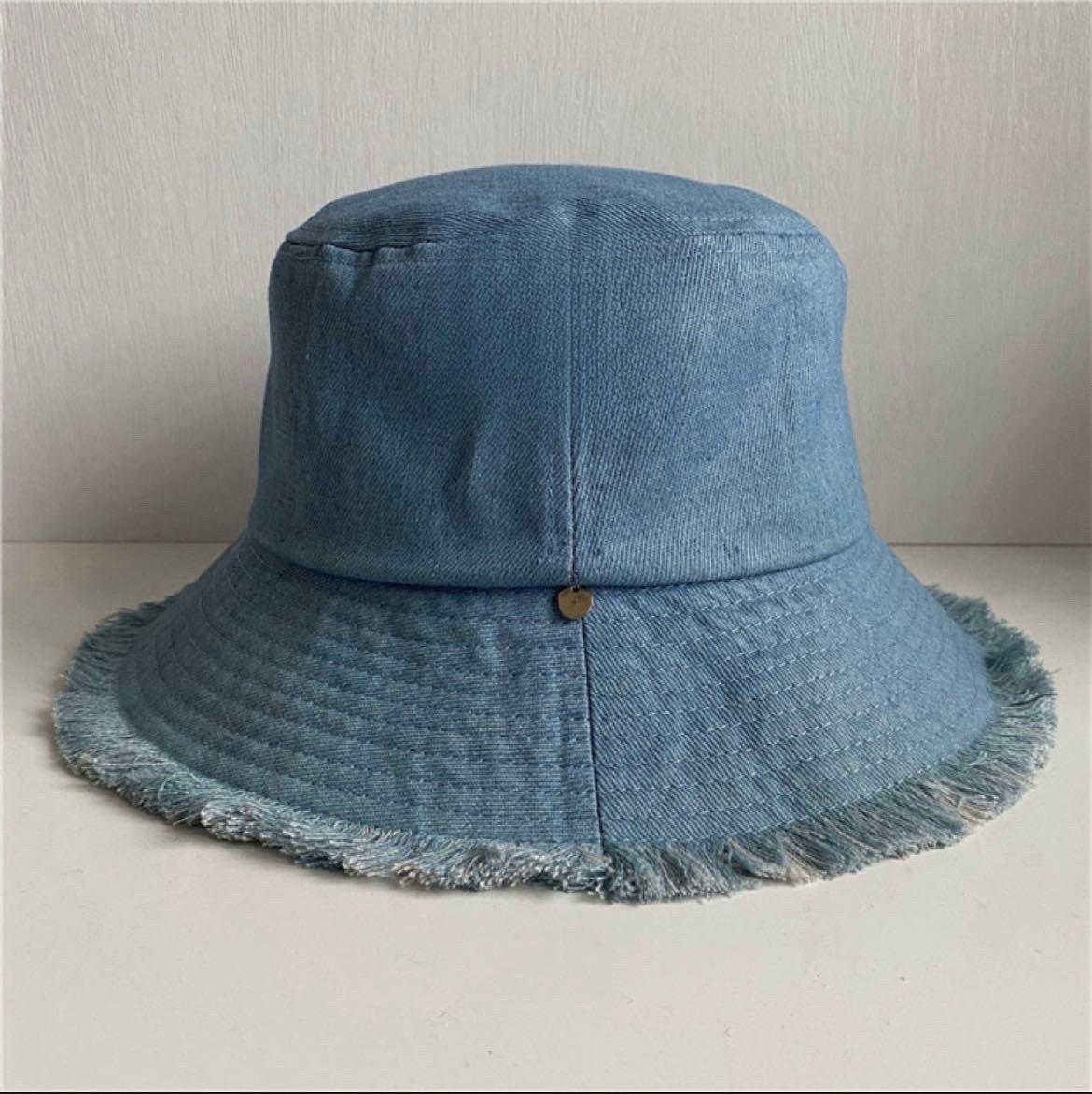 Wide Brim Denim Unisex Bucket Hat - Mspineapplecrafts
