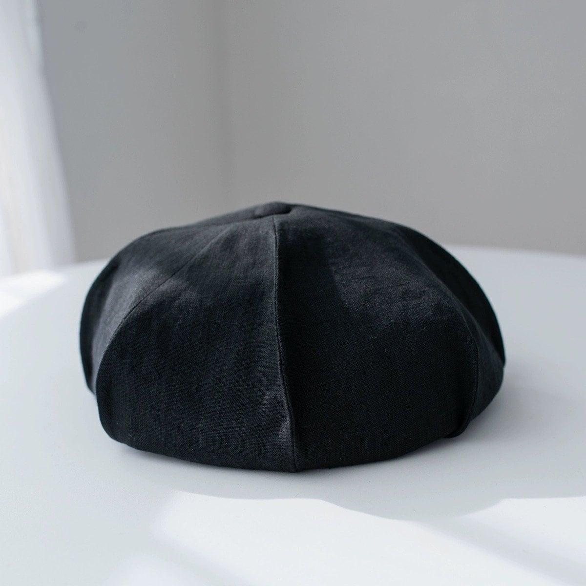 Oversized Spring Summer Linen Beret - Mspineapplecrafts