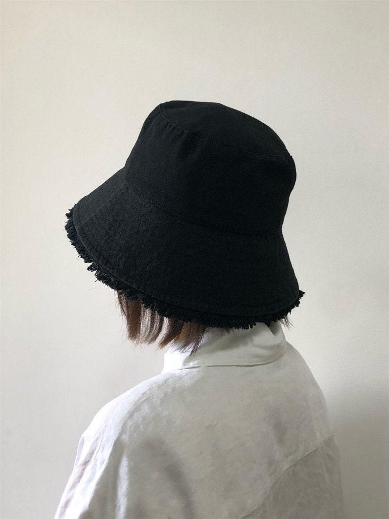 Cotton Bucket Hat with Tassels - Mspineapplecrafts
