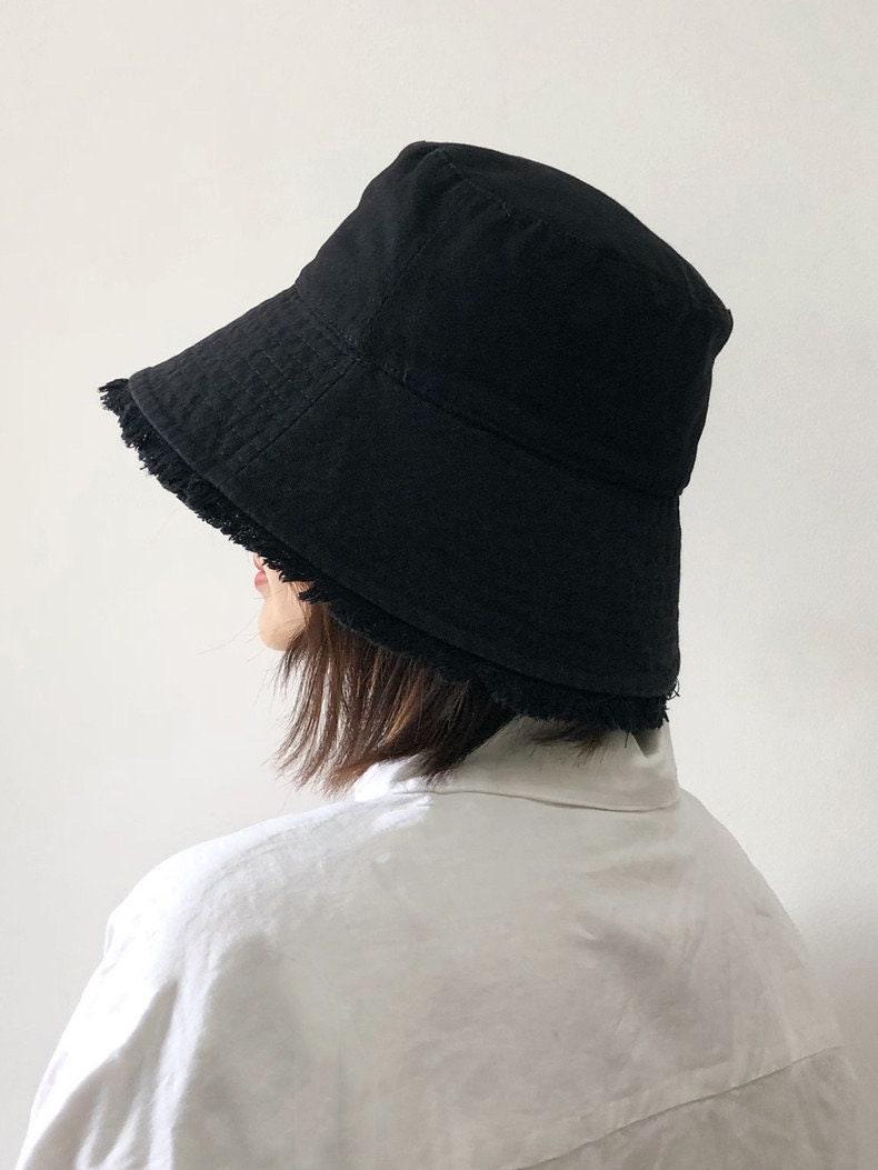 Cotton Bucket Hat with Tassels - Mspineapplecrafts