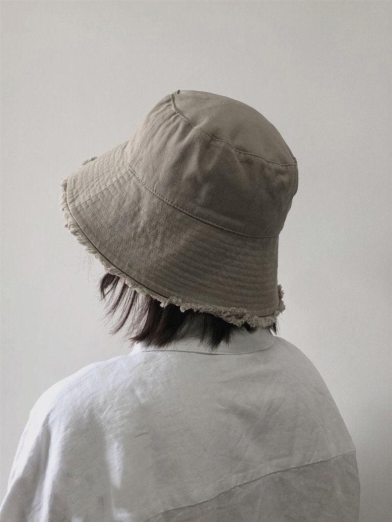 Cotton Bucket Hat with Tassels - Mspineapplecrafts