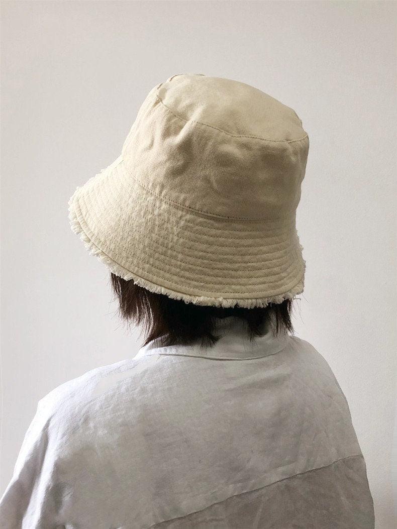 Cotton Bucket Hat with Tassels - Mspineapplecrafts