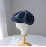 Slouchy Stripe Wool Newsboy Cap - Mspineapplecrafts