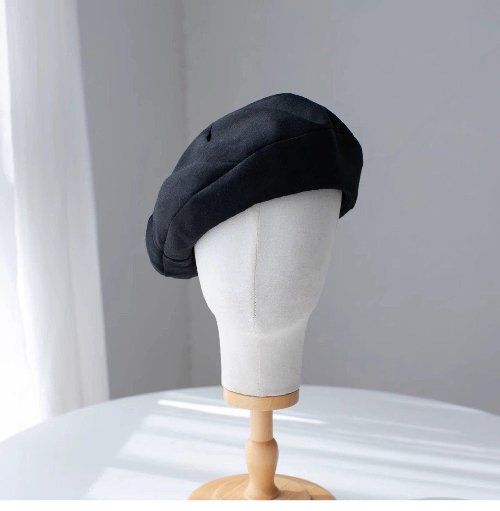 Oversize Unisex Linen Beret Hat - Mspineapplecrafts