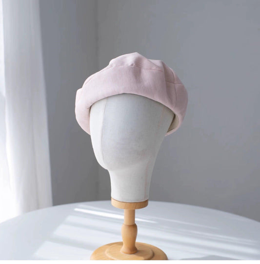 Oversize Unisex Linen Beret Hat - Mspineapplecrafts