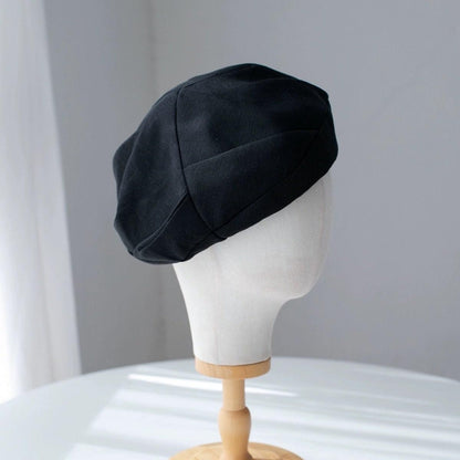 Oversize Unisex Linen Beret Hat - Mspineapplecrafts