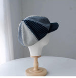 Extra Oversized Linen Newsboy Cap - Style 8