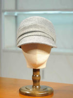 Handmade Wool Newsboy Cap - Vintage Style Baker Boy Hat - Detail View