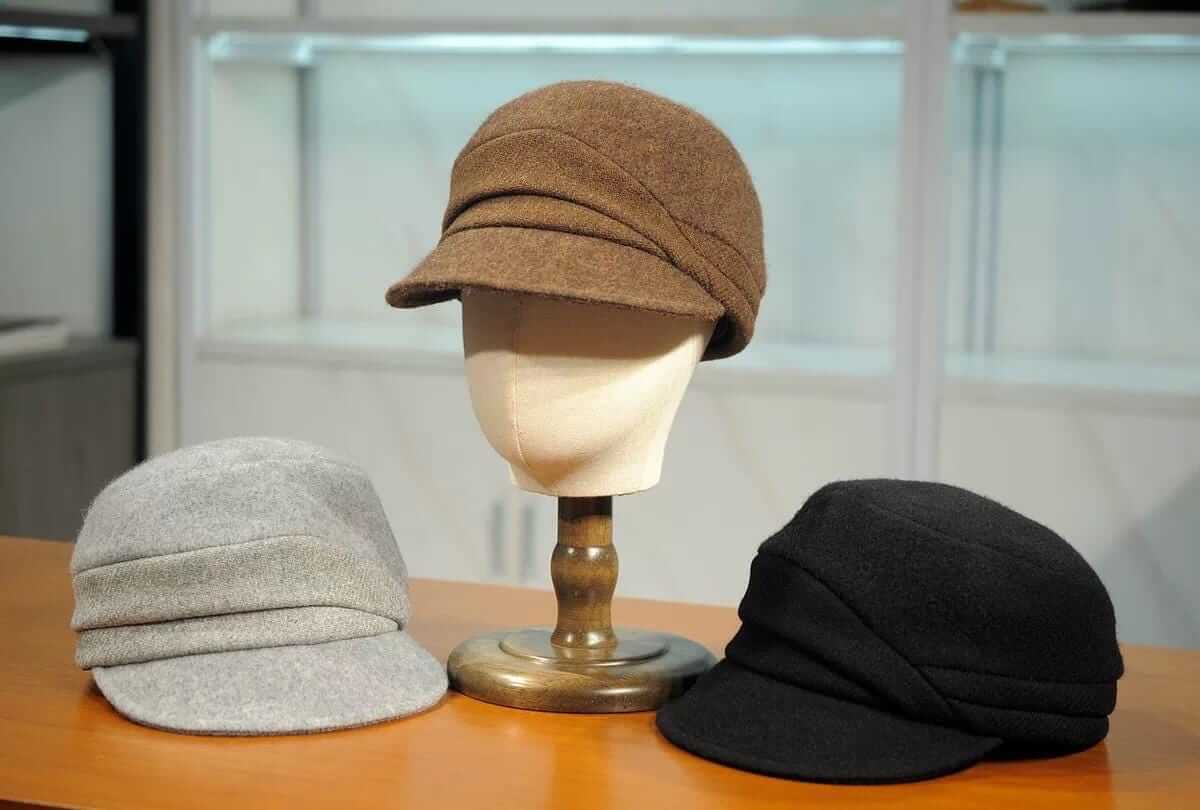 Handmade Wool Newsboy Cap - Vintage Style Baker Boy Hat - Style 9