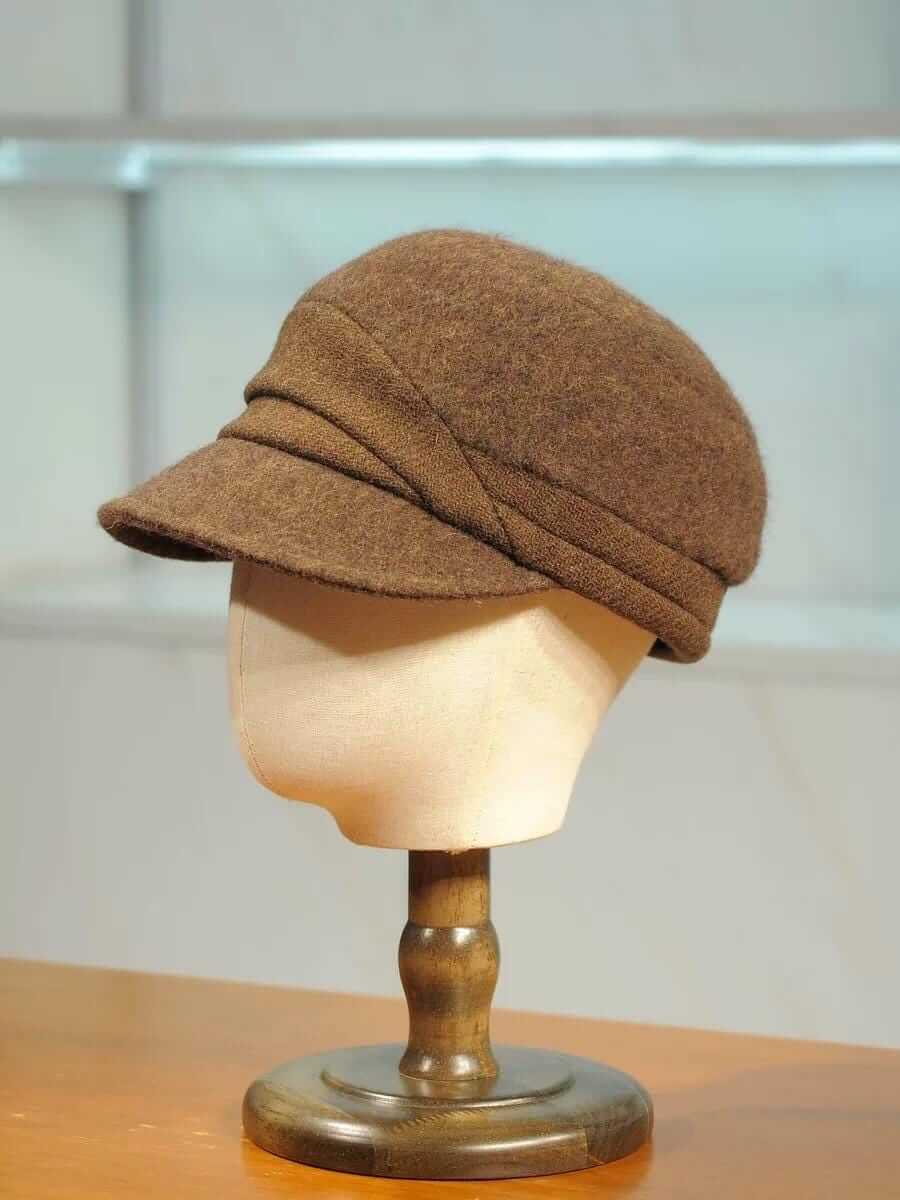 Handmade Wool Newsboy Cap - Vintage Style Baker Boy Hat - Image 11