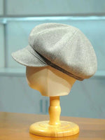 Handmade Wool Newsboy Cap - Vintage Style Baker Boy Hat - Style 8