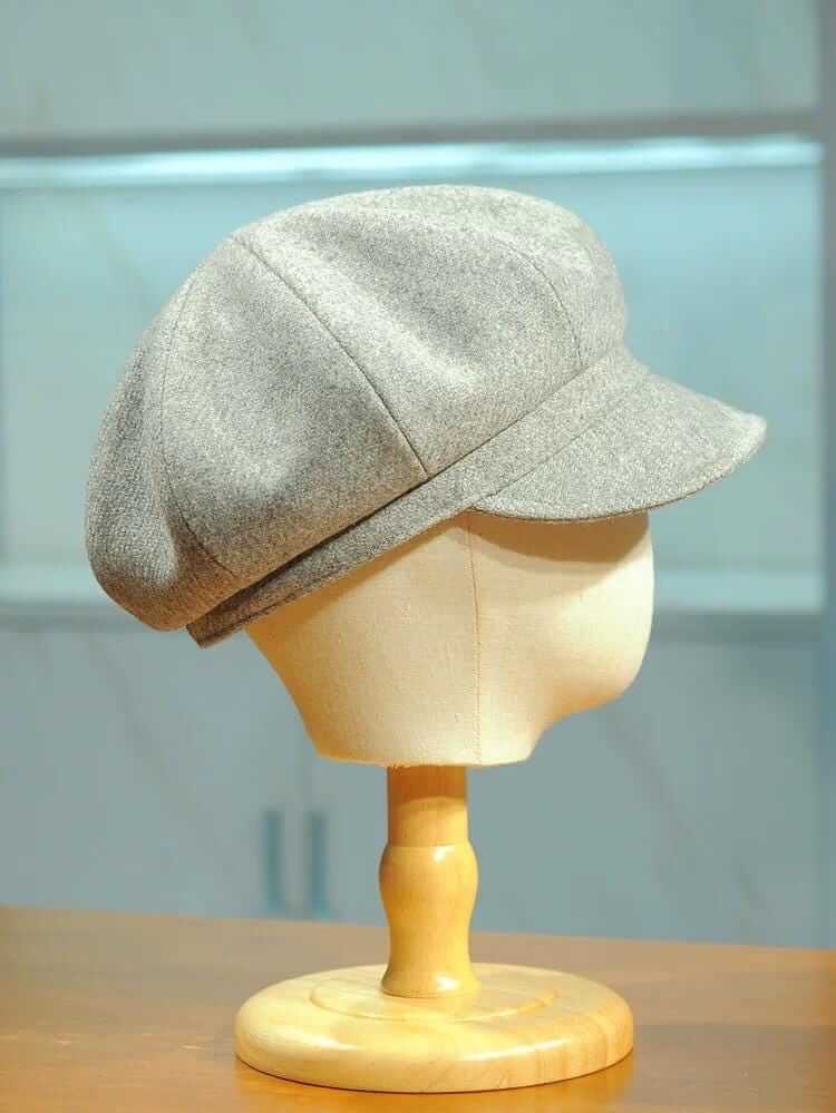 Handmade Wool Newsboy Cap - Vintage Style Baker Boy Hat - Style 7
