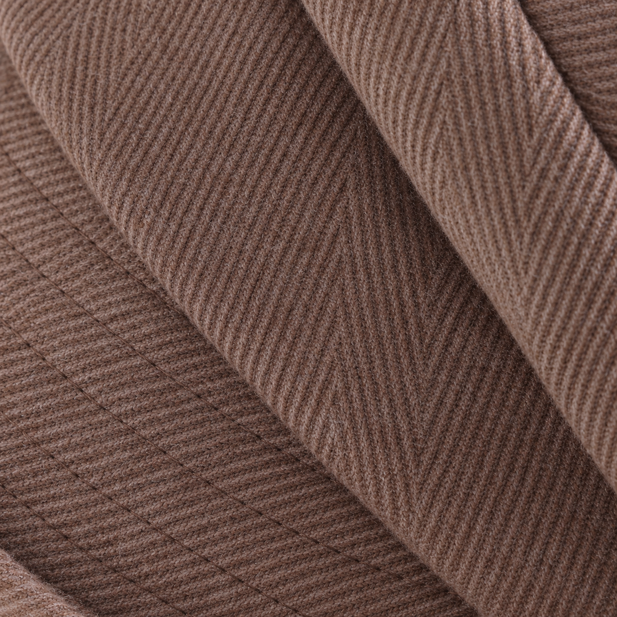 Layered twill cloche hat, fabric detail