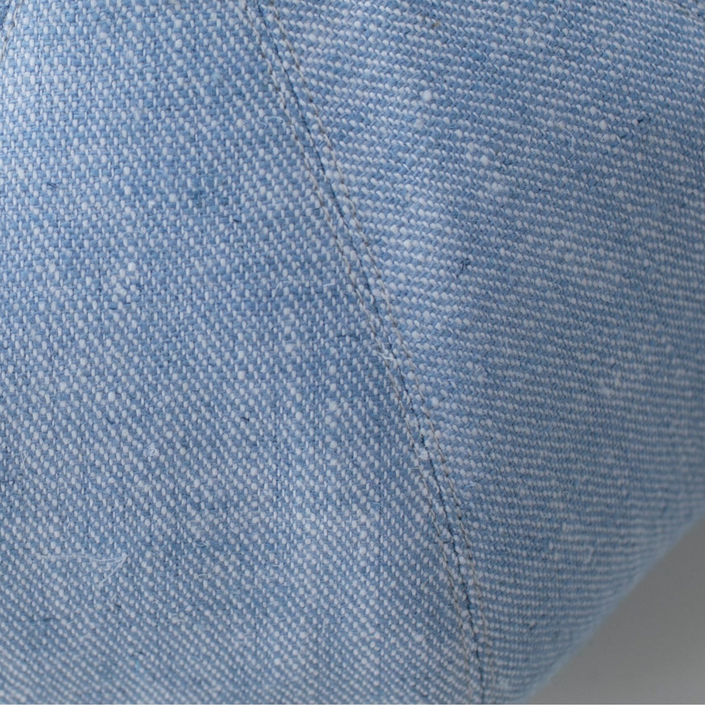 Light blue linen beret fabric texture close-up