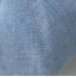 Oversized linen French beret for women – Light Blue