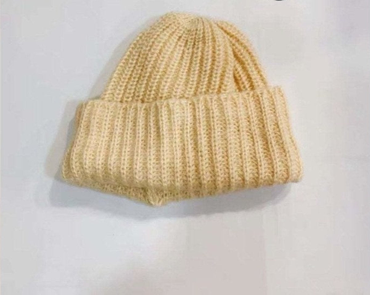 Oversized Slouchy Mohair Beanie in Beige — MsPineappleCrafts