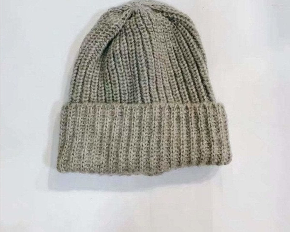 Oversized Slouchy Mohair Beanie in Gray — MsPineappleCrafts