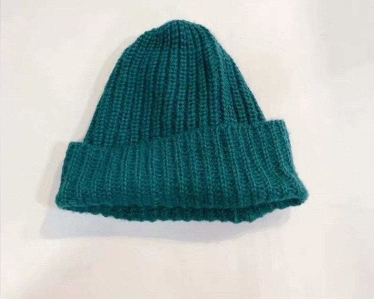 Oversized Slouchy Mohair Beanie in Peacock Blue — MsPineappleCrafts